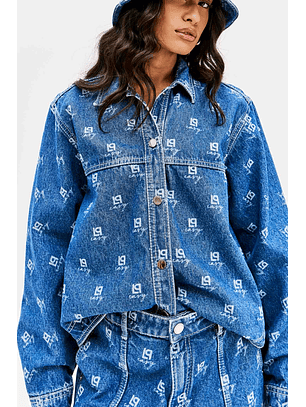 Camisa Oversized Ganga com Logo  - Lança Perfume