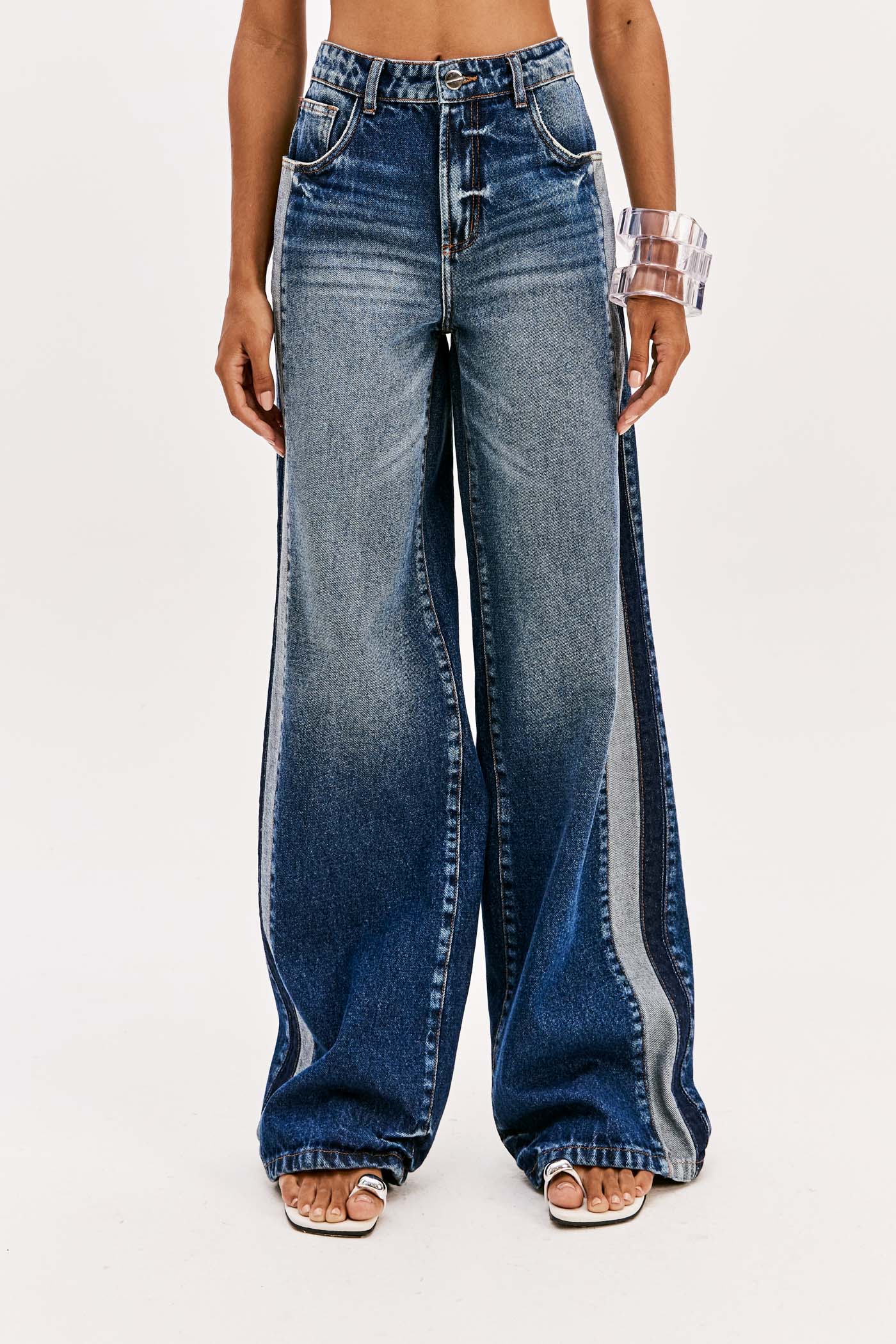 Calças de Ganga Wide Leg - Lança Perfume  2