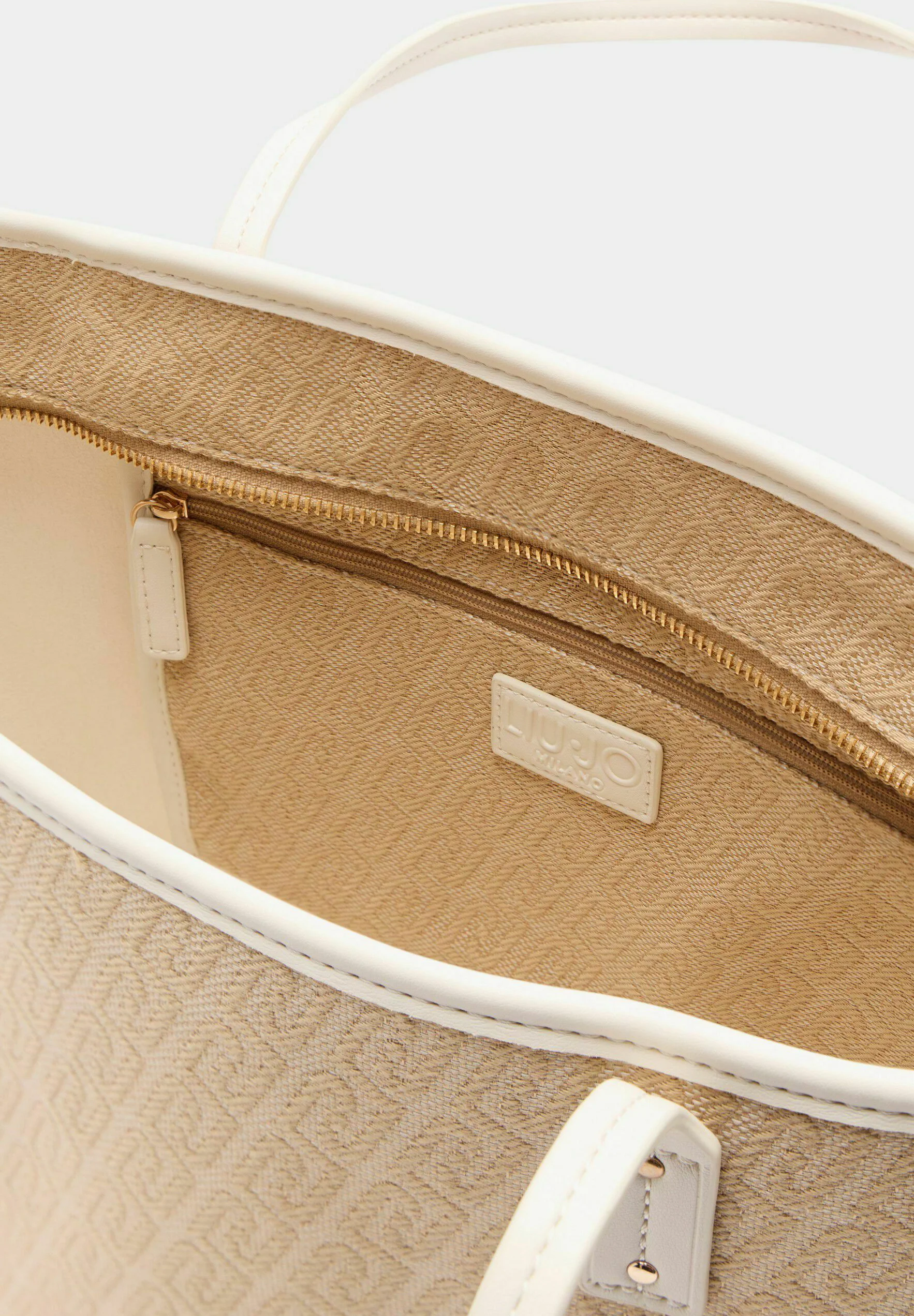 Mala de Ombro EVRIM em Canvas Bege - Liu Jo  4