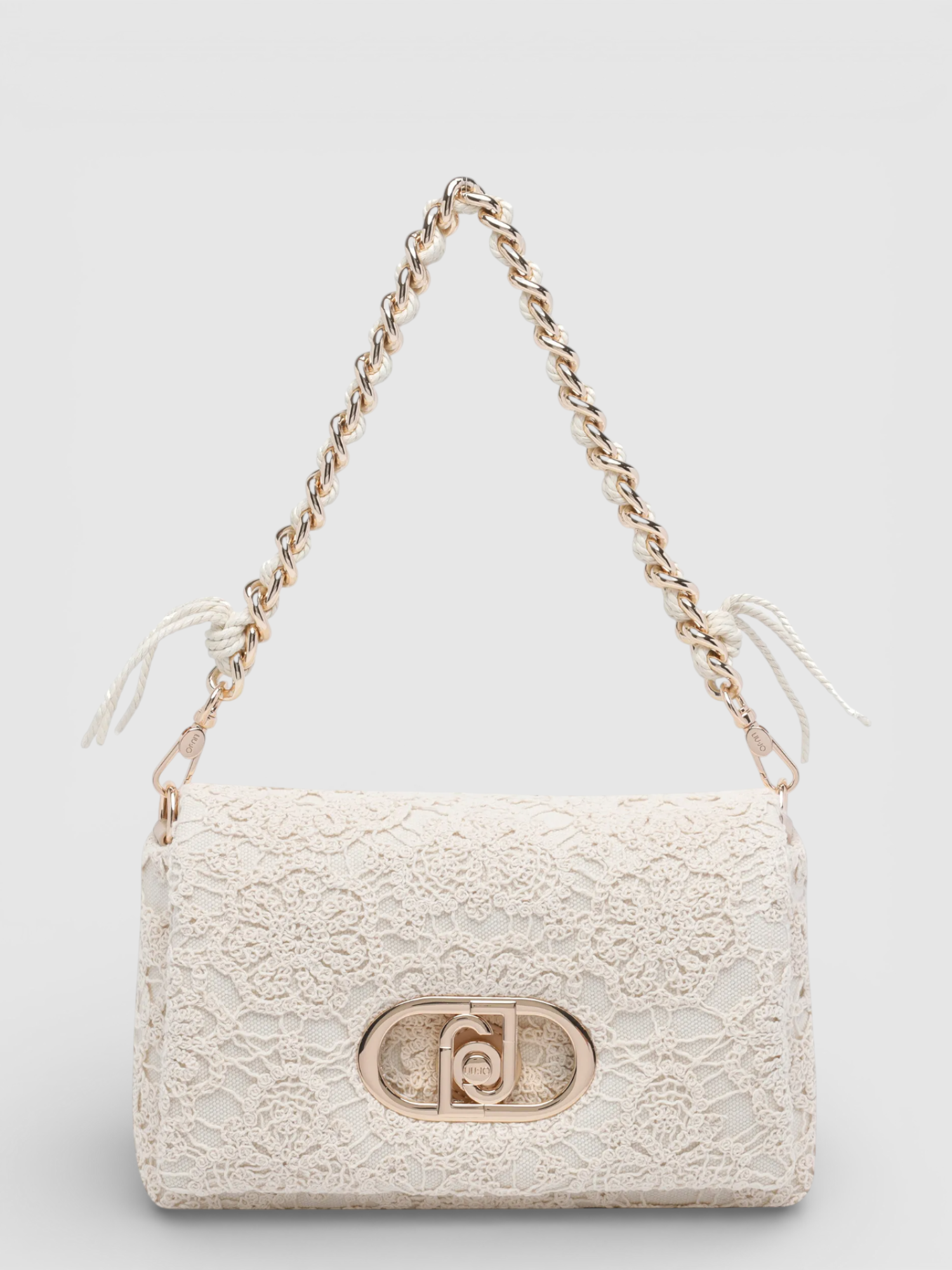 Mala de Ombro LaPuffy Crochet Bege - Liu Jo  1