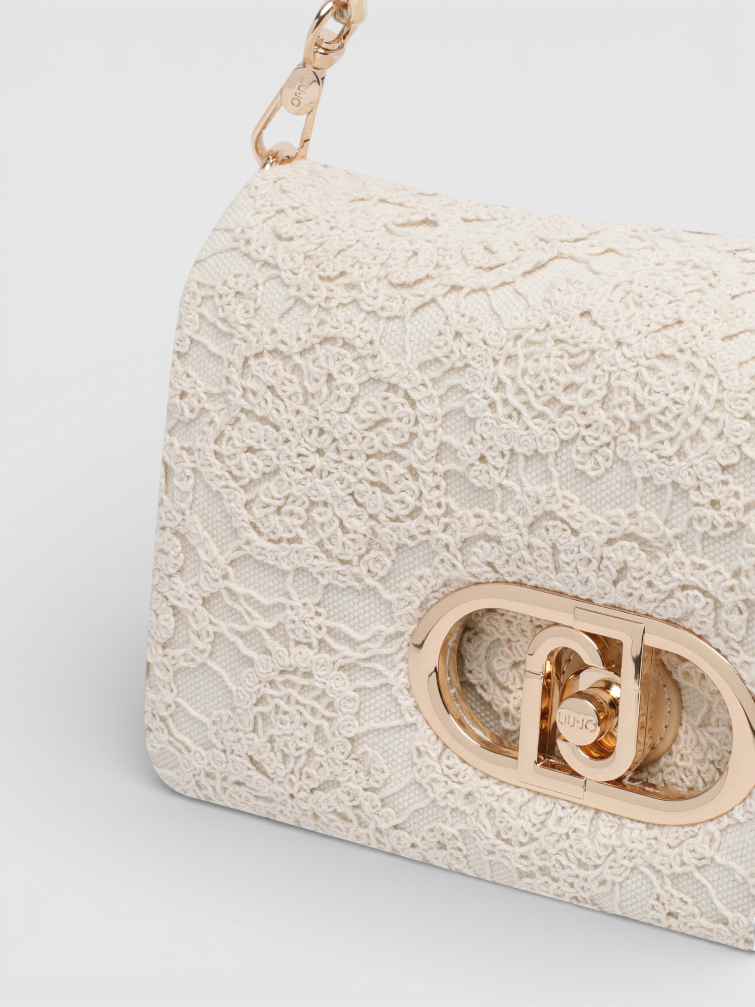 Mala de Ombro LaPuffy Crochet Bege - Liu Jo  4