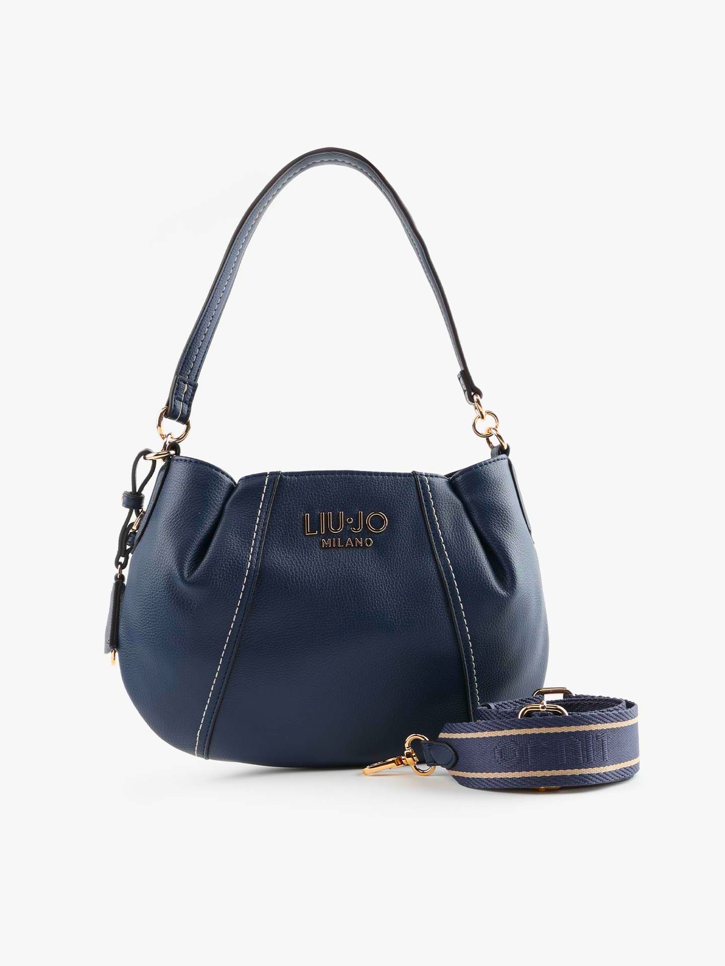 Mala de Ombro Pespontos Azul - Liu Jo 1