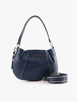 Mala de Ombro Pespontos Azul - Liu Jo