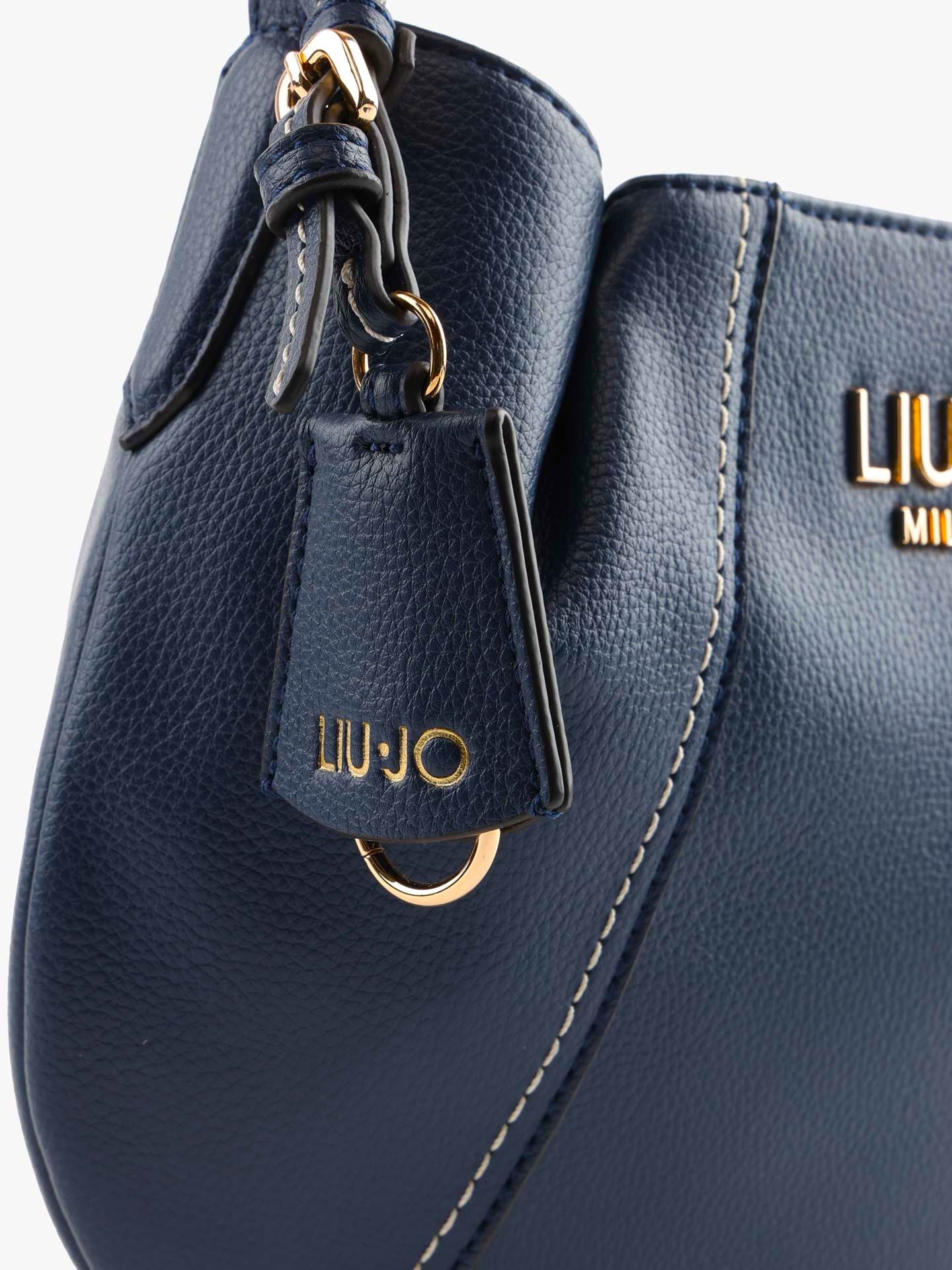 Mala de Ombro Pespontos Azul - Liu Jo 4