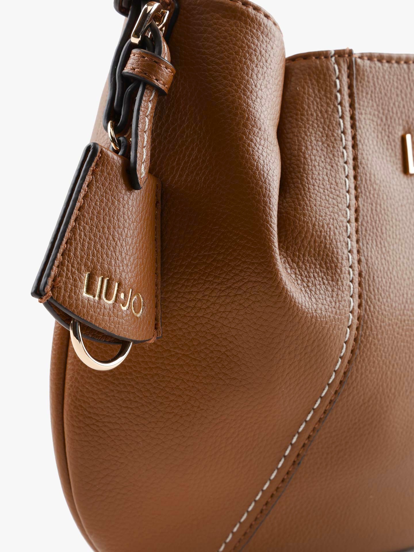 Mala de Ombro Pespontos Camel - Liu Jo  3