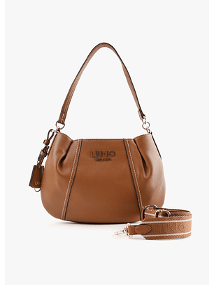 Mala de Ombro Pespontos Camel - Liu Jo 