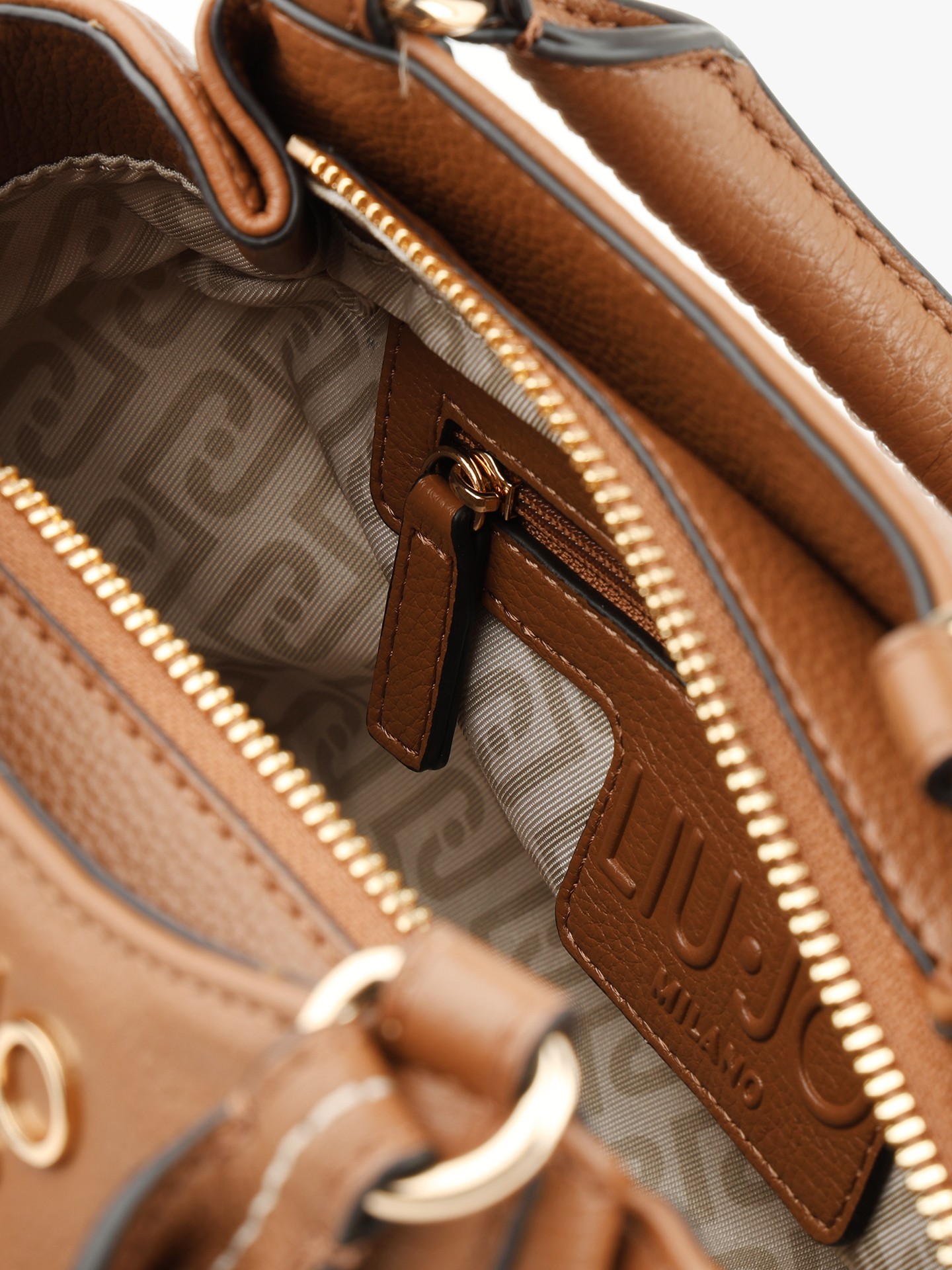 Mala de Mão com Pesponto Camel - Liu Jo  2