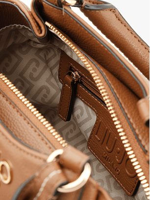 Mala de Mão com Pesponto Camel - Liu Jo 