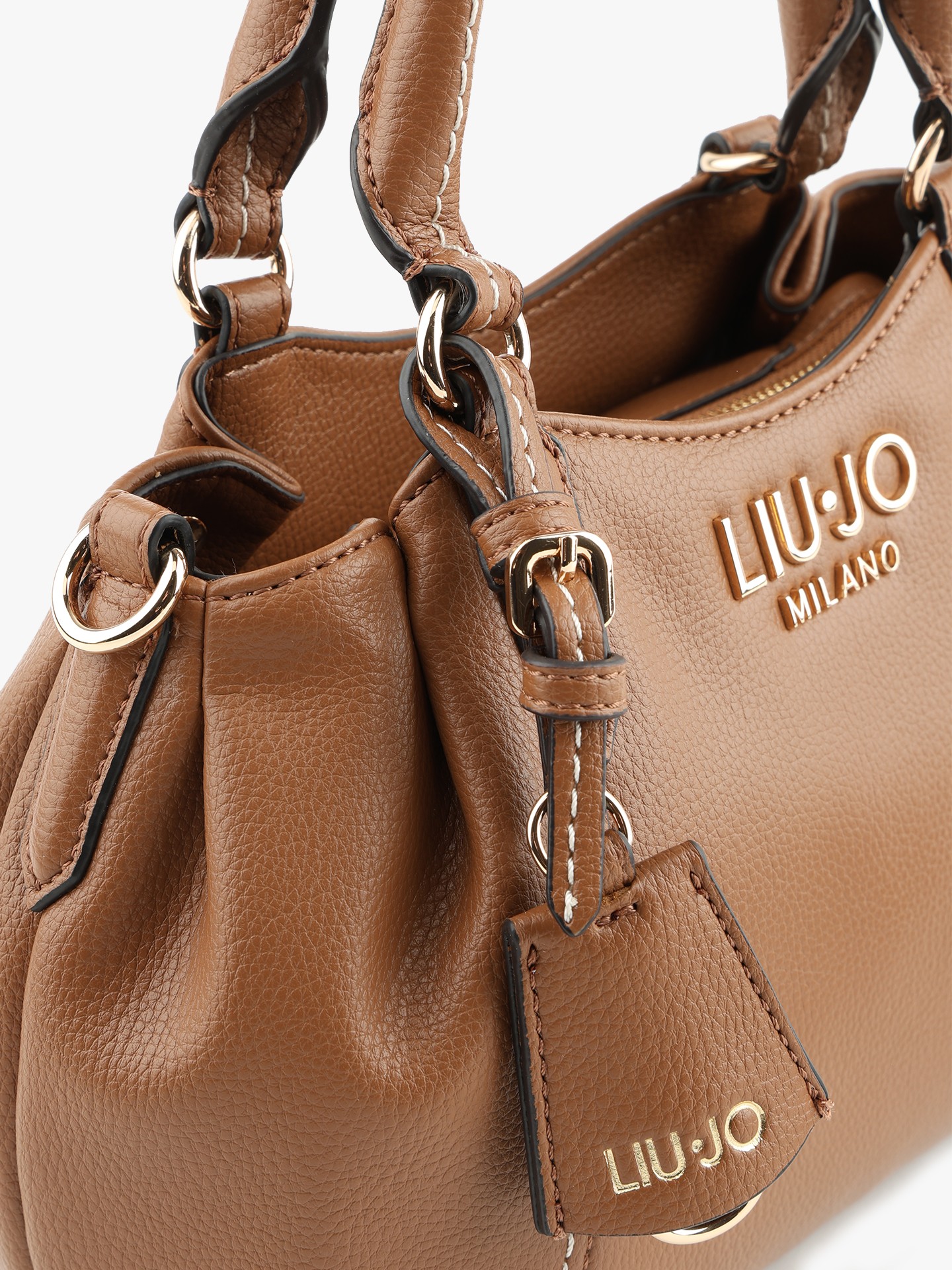 Mala de Mão com Pesponto Camel - Liu Jo  3