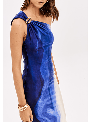 Vestido Combrido Blue Coast  - Lança Perfume 