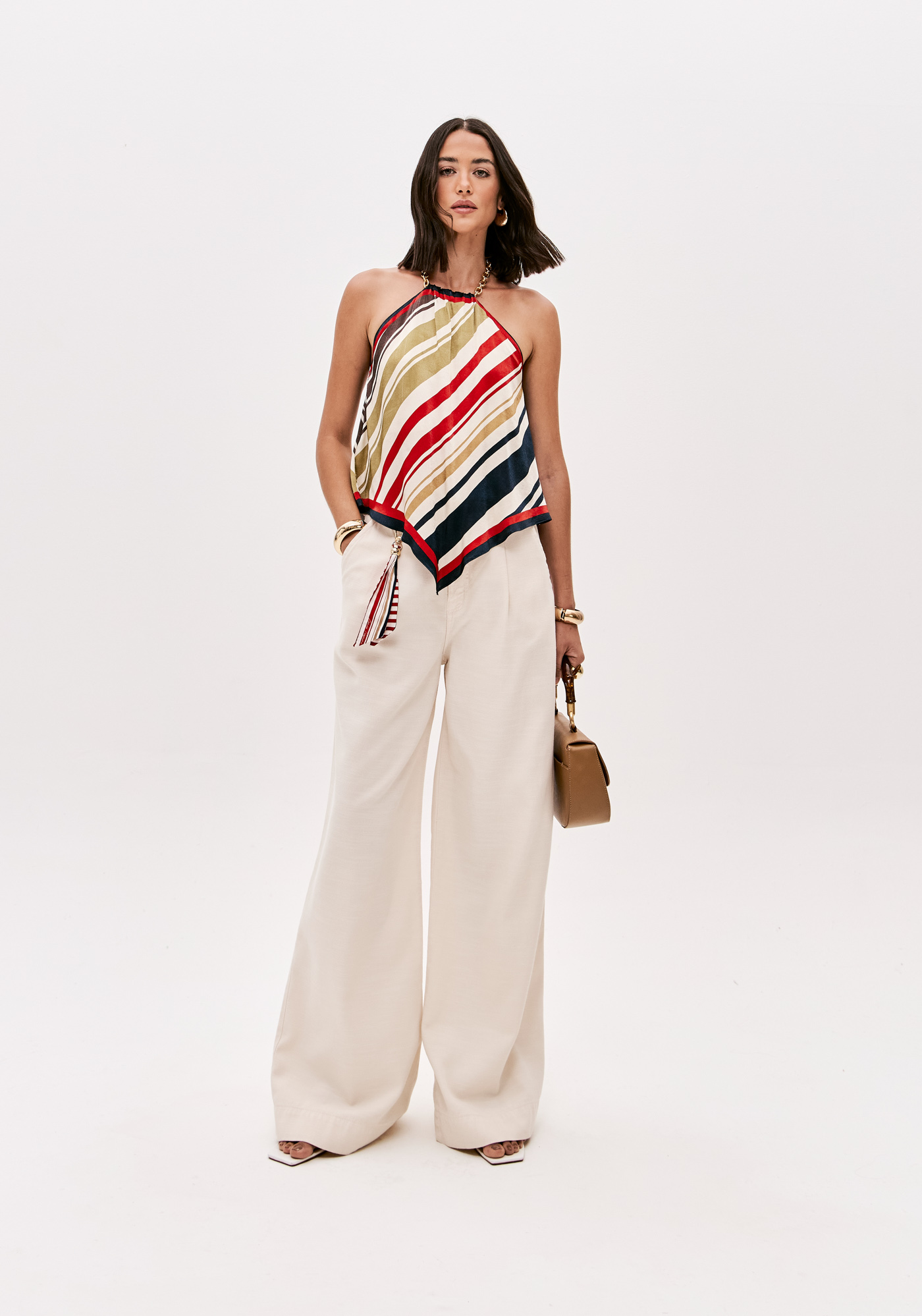 Top com Corrente Mediterranean Stripes - Lança Perfume  4