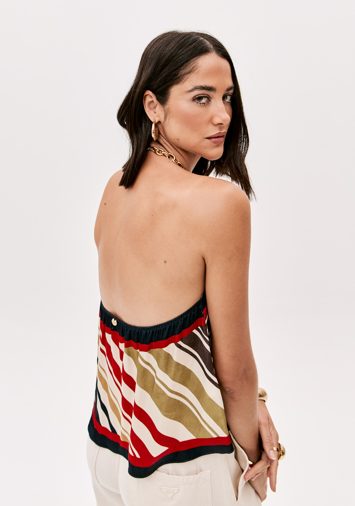 Top com Corrente Mediterranean Stripes - Lança Perfume  5