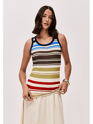 Top de Cavas Canelado Mediterranean Stripes - Lança Perfume