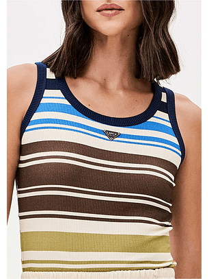 Top de Cavas Canelado Mediterranean Stripes - Lança Perfume