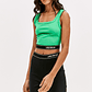 Top de Alças Verde com Preto - Lança Perfume  - thumbnail 1