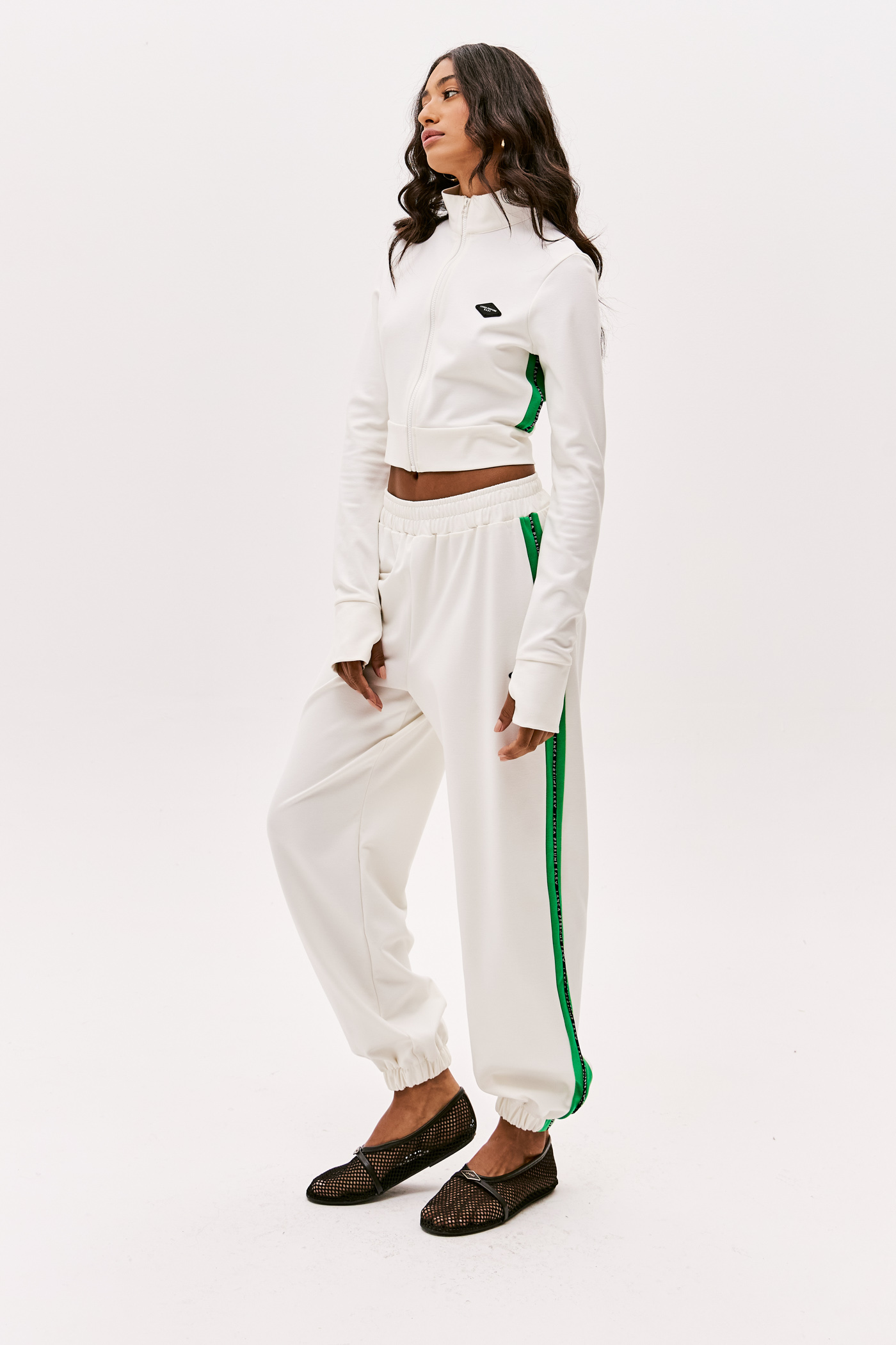 Casaco Curto Branco e Verde - Lança Perfume  3