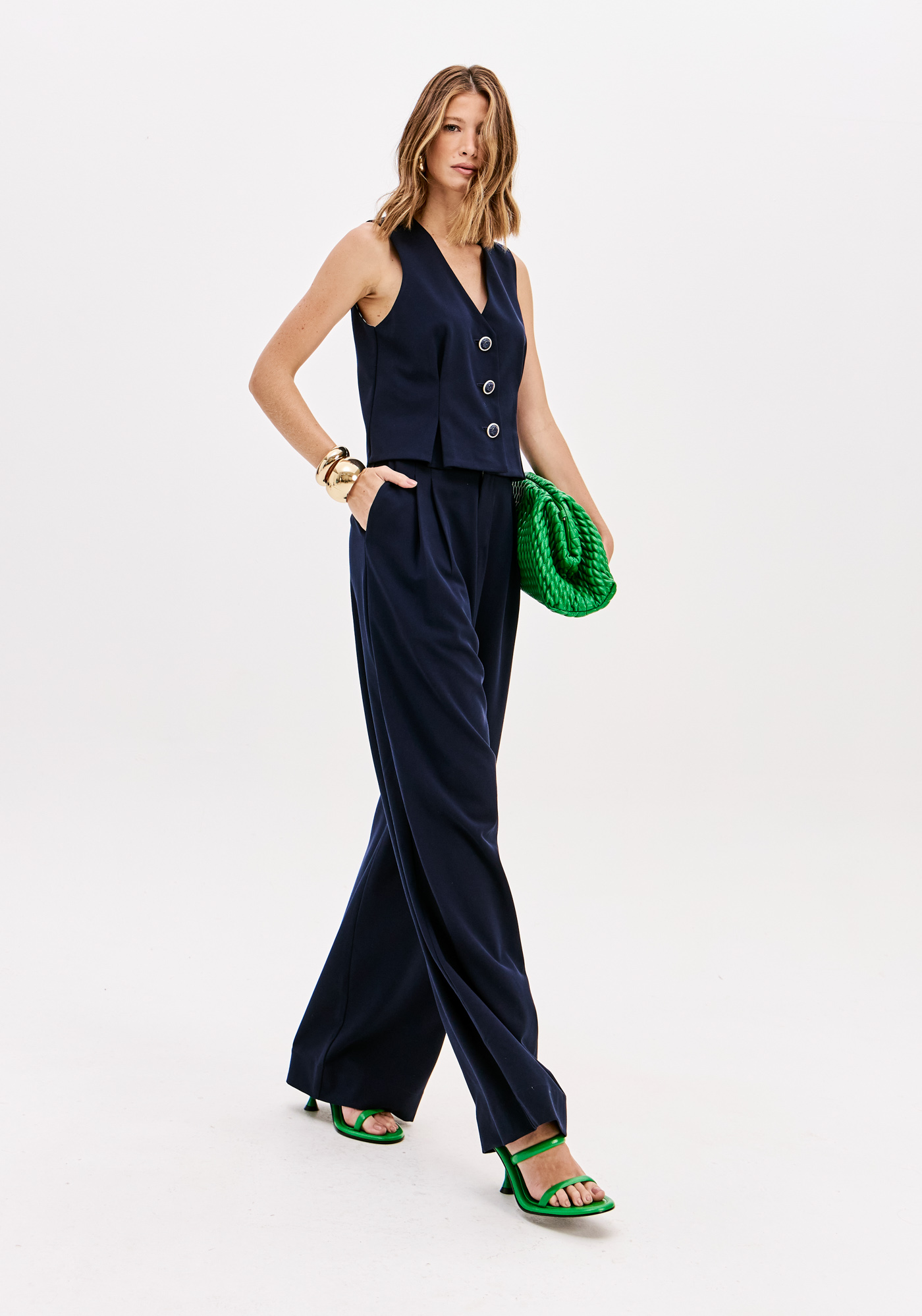 Calças Largas Azuis - Lança Perfume 3