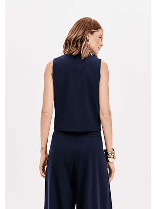 Colete com Botões Azul - Lança Perfume