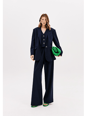 Blazer Oversize Azul Escuro - Lança Perfume