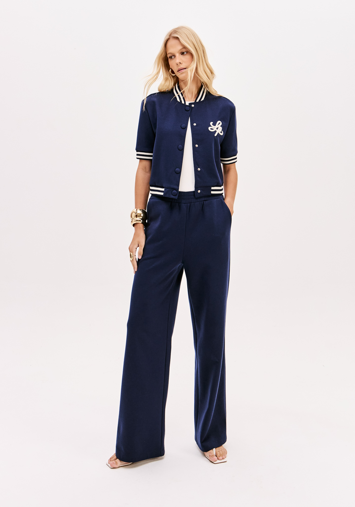 Casaco Bomber Manga Curta Azul - Lança Perfume 3