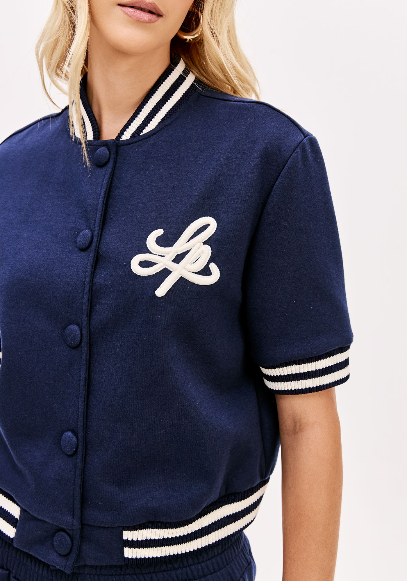 Casaco Bomber Manga Curta Azul - Lança Perfume 4