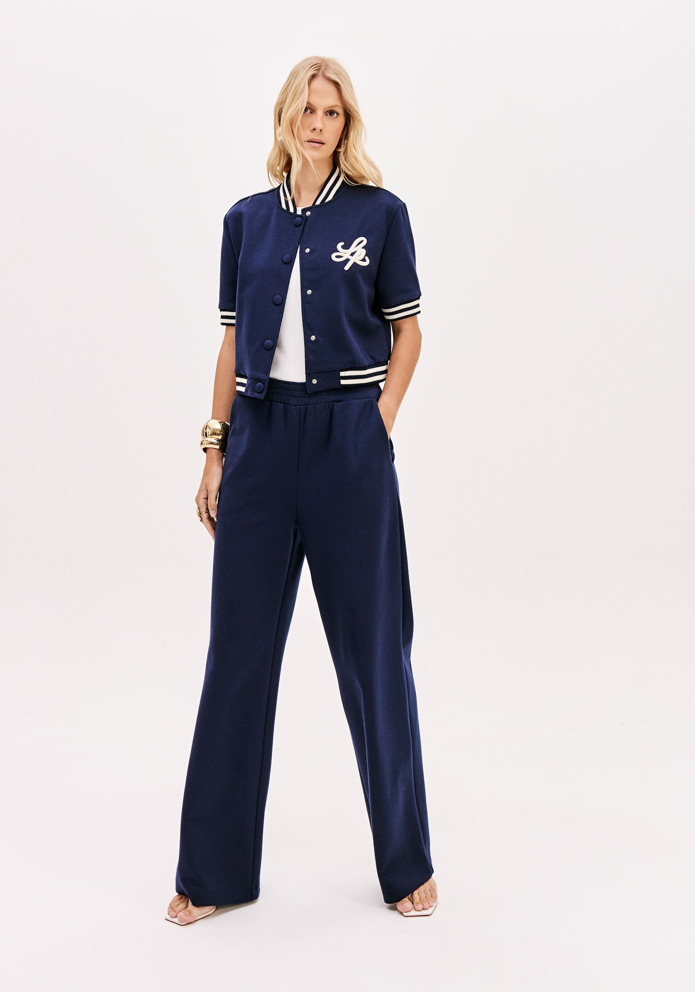 Calças Largas Azul Escuro - Lança Perfume  4