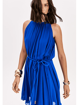 Vestido Curto Solto Azulão - Lança Perfume