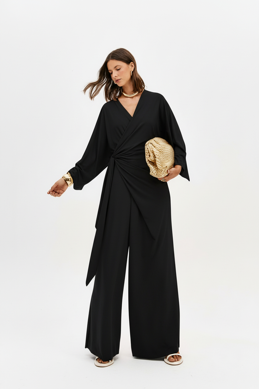 Macacão Malha Fria Preto - Lança Perfume 3