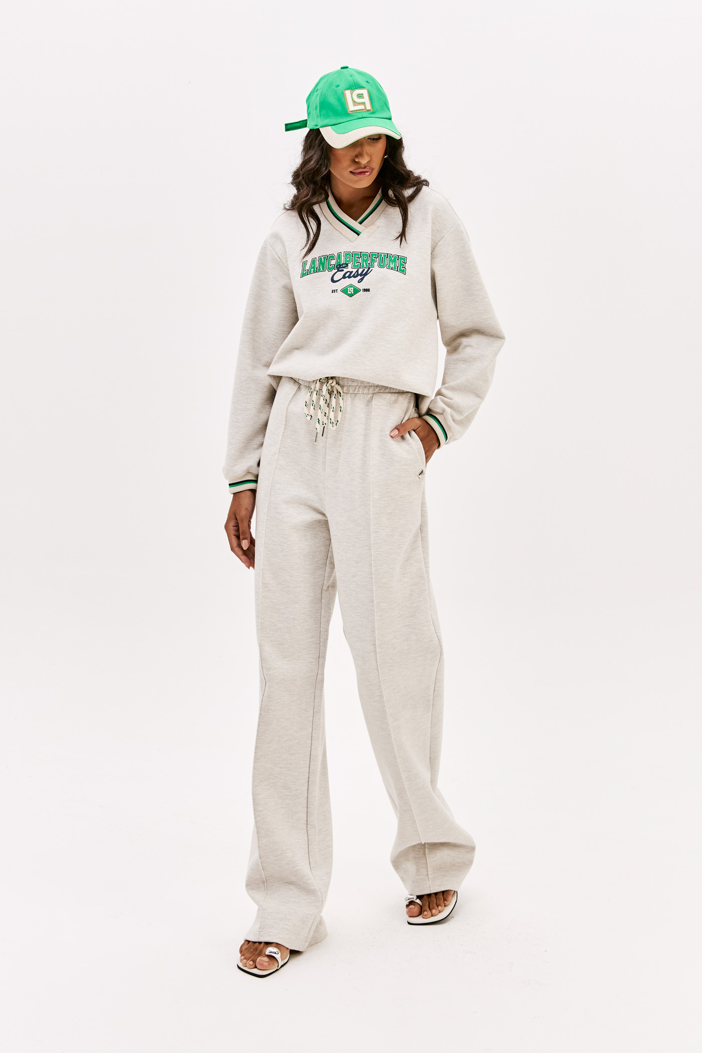 Calças Desportivas Cinza Mesclado - Lança Perfume 3