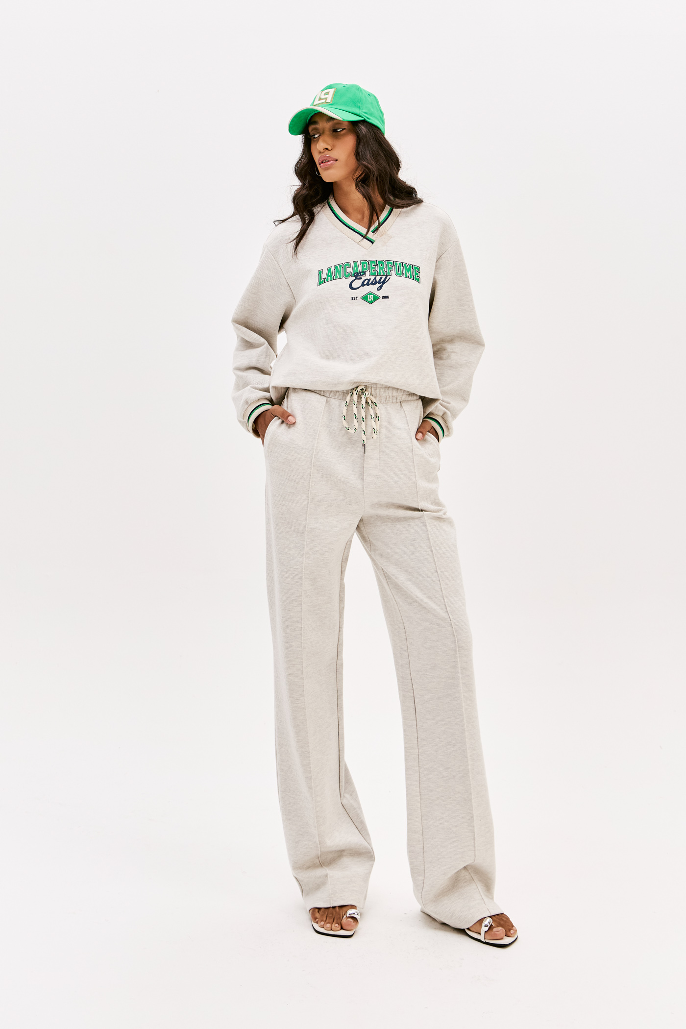 Calças Desportivas Cinza Mesclado - Lança Perfume 2