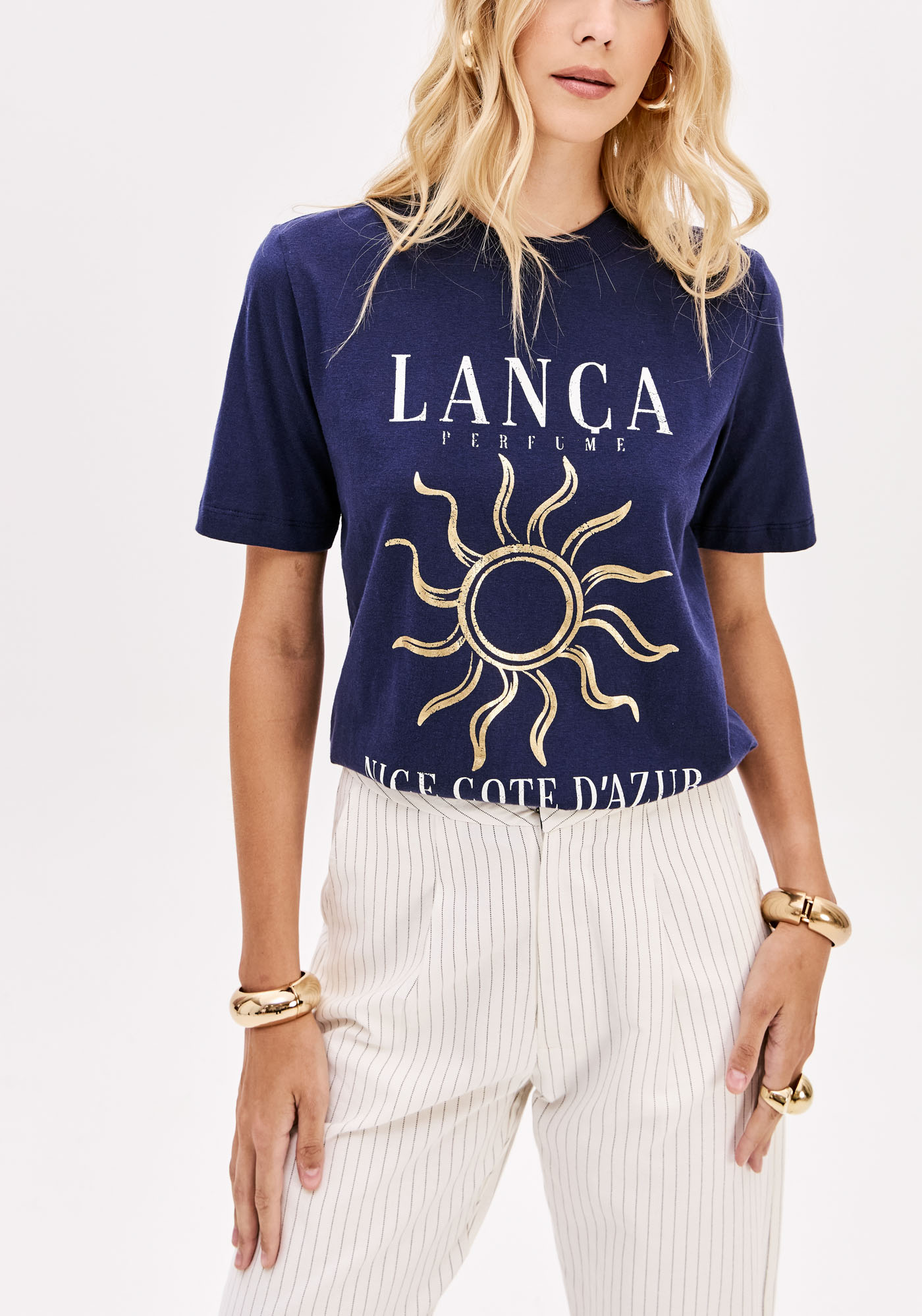 T-shirt Cote D'azur Azul - Lança Perfume  2