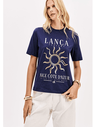 T-shirt Cote D'azur Azul - Lança Perfume 