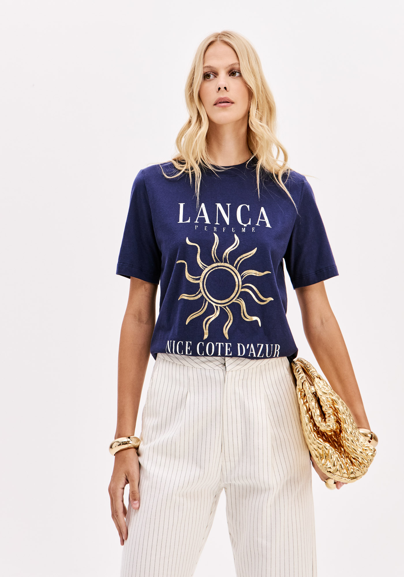 T-shirt Cote D'azur Azul - Lança Perfume  5