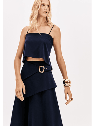 Top de Alças Azul Escuro - Lança Perfume 