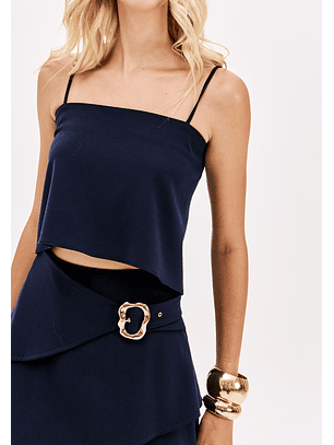 Top de Alças Azul Escuro - Lança Perfume 