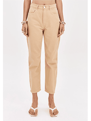 Calças em Sarja Bege - Lança Perfume 