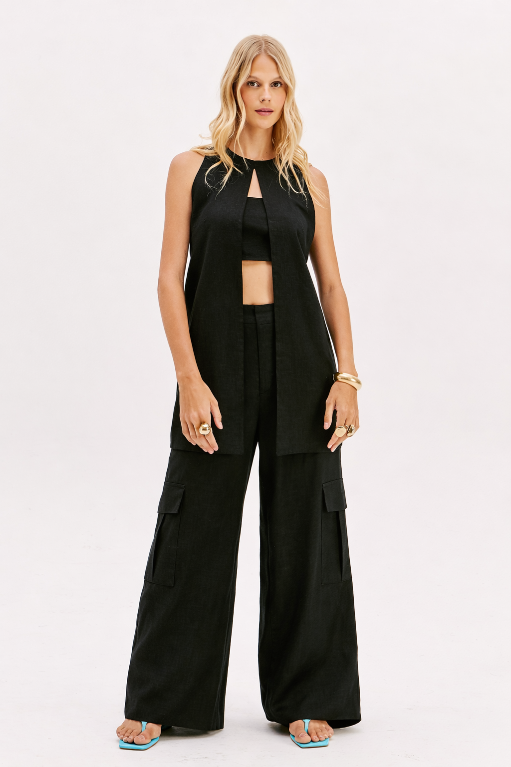 Colete + Top Preto - Lança Perfume 2