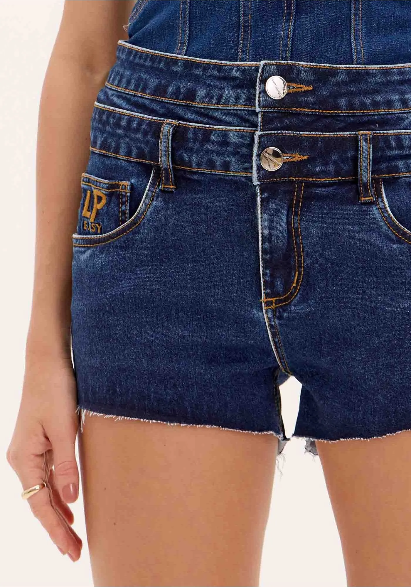 Calções Cós Duplo Ganga - Lança Perfume  1