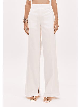 Calças Largas em Algodão Branco - Lança Perfume