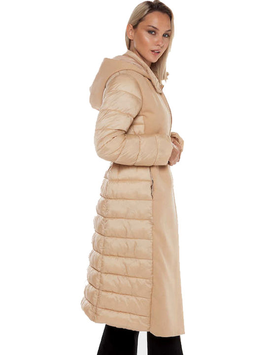 Casaco Kispo Comprido Bege - Liu Jo  2