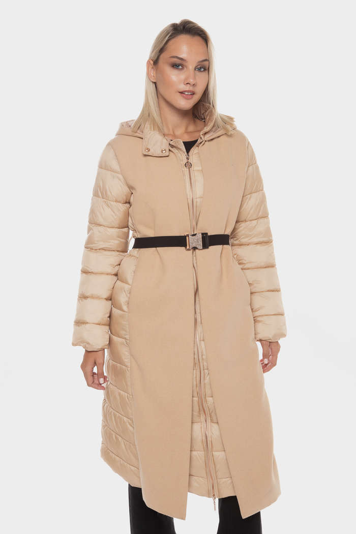 Casaco Kispo Comprido Bege - Liu Jo  1