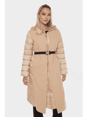 Casaco Kispo Comprido Bege - Liu Jo 