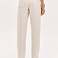 Calças Baggy em Linho Creme - Lança Perfume  - Thumbnail 3
