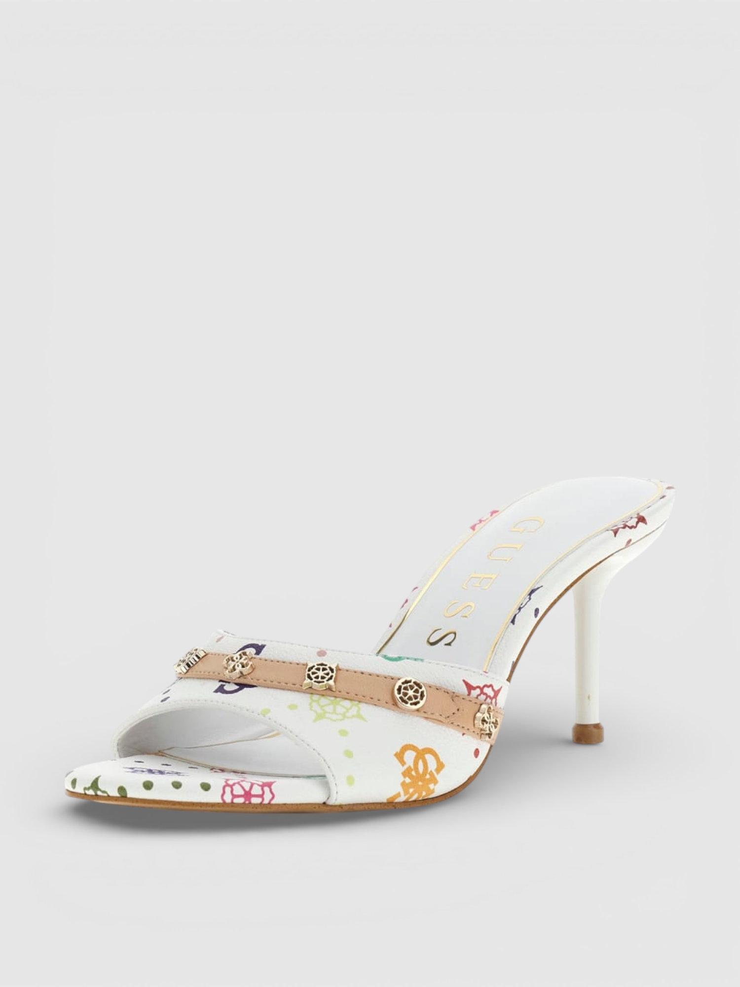 Sandália IORY Mule Branco com Logo - Guess 2