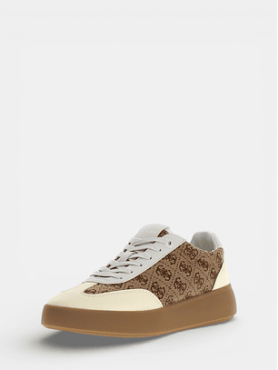 Ténis PARLET Logo Bege - Guess