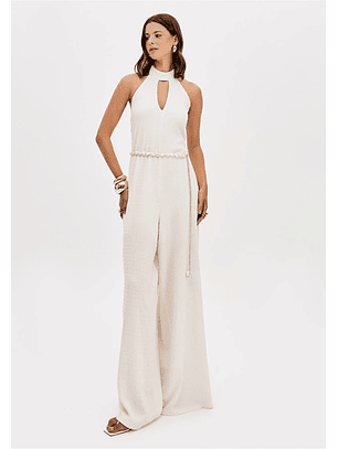 Macacão com Cinto Branco - Lança Perfume 