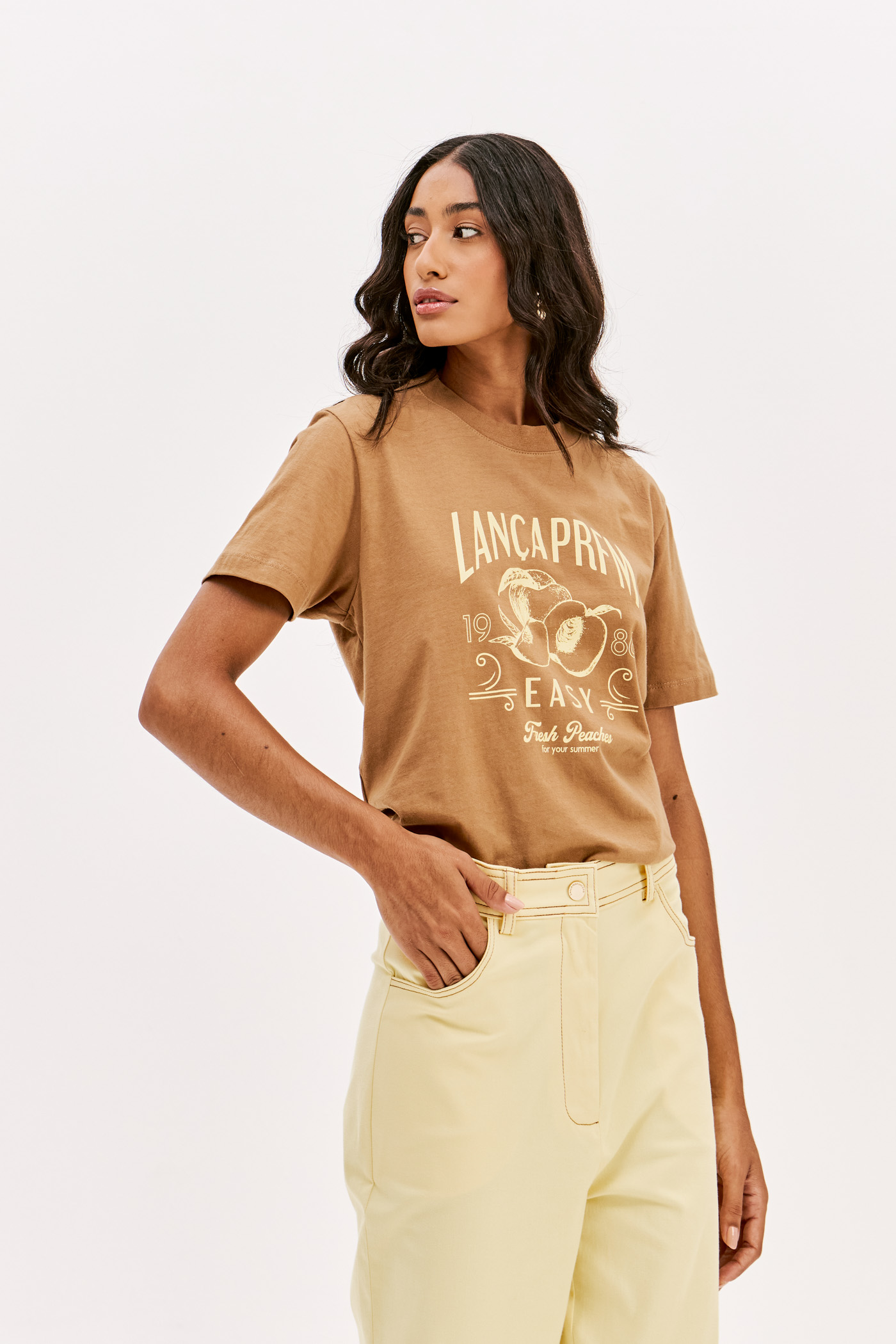 T-shirt Pêssego Camel - Lança Perfume 2
