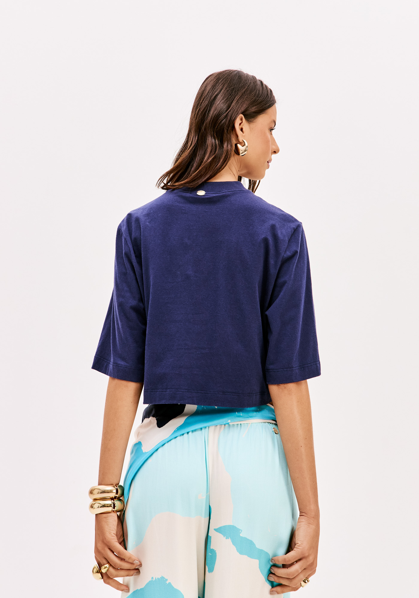 T-shirt Curta Easy Azul - Lança Perfume  2