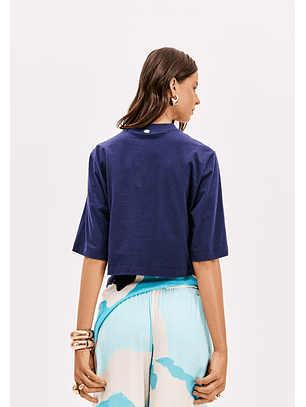 T-shirt Curta Easy Azul - Lança Perfume 