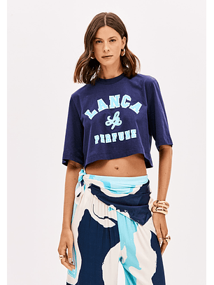 T-shirt Curta Easy Azul - Lança Perfume 